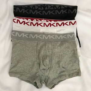 Michael Kors Men's Performance Cotton Trunk 3-PackWhite/Gray/Black Sz. S